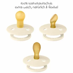 Schnuller Probierset Try-it Collection 3er Pack Colour Latex 0-6 M - Ivory