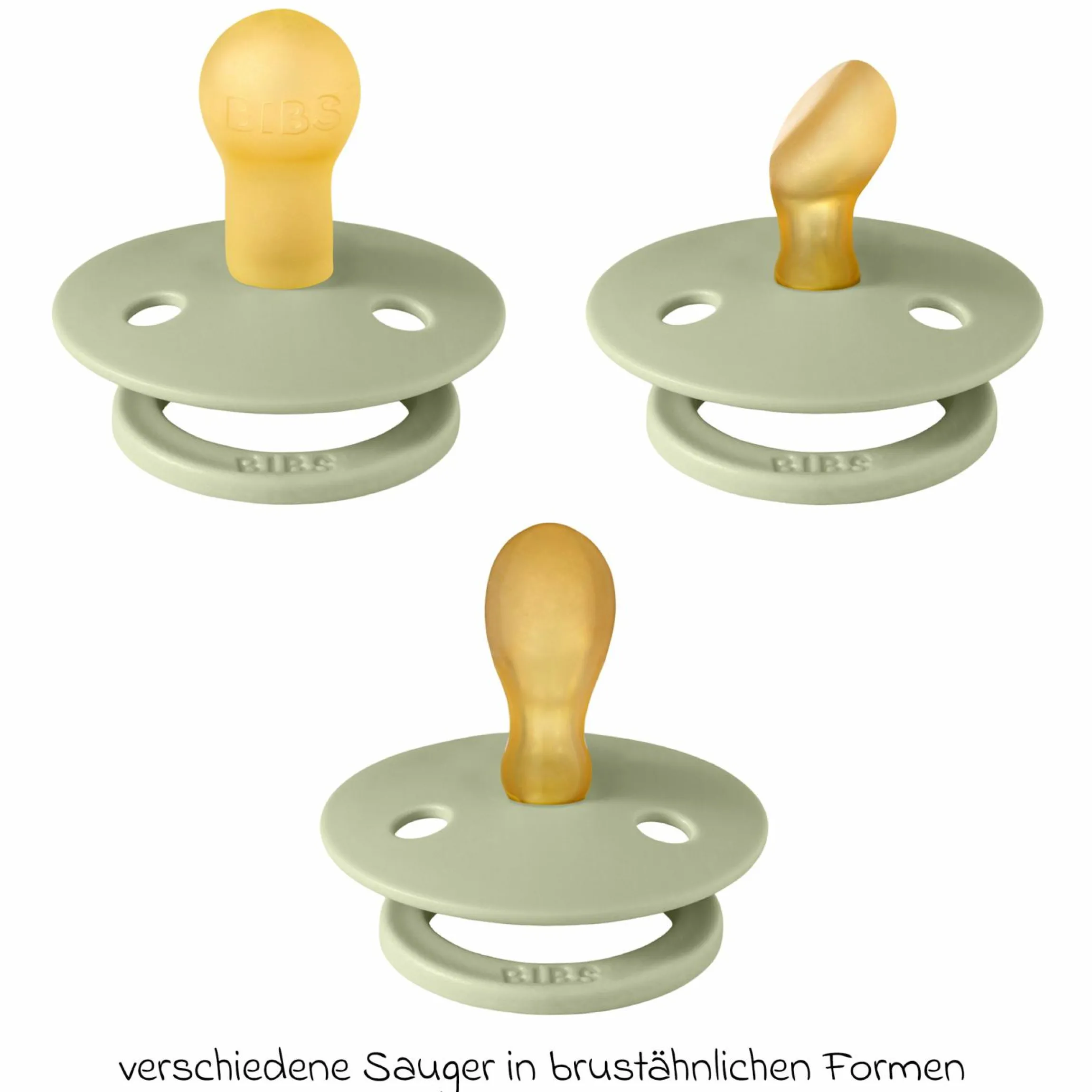 Schnuller Probierset Try-it Collection 3er Pack Colour Latex 0-6 M - Sage