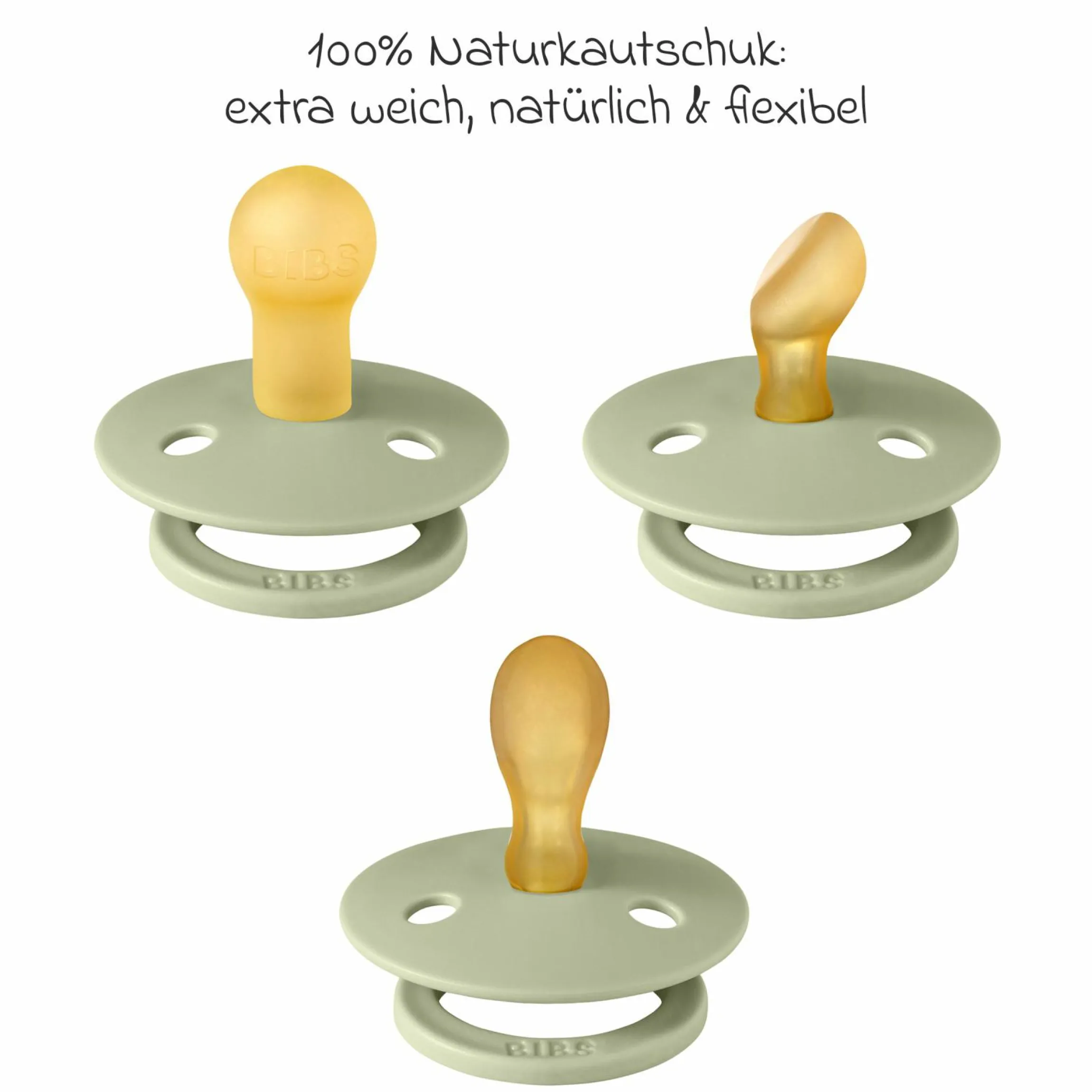 Schnuller Probierset Try-it Collection 3er Pack Colour Latex 0-6 M - Sage