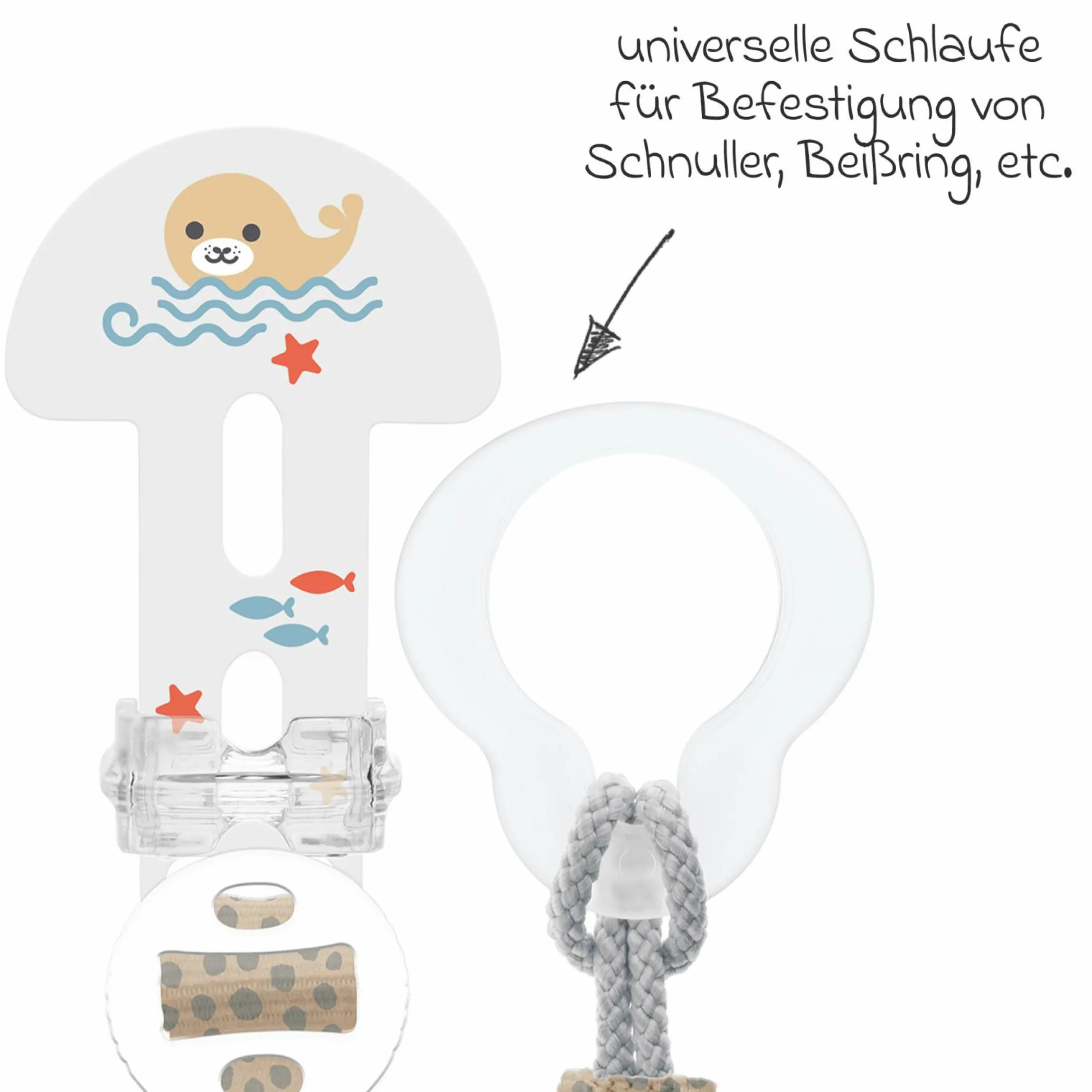 Schnullerband Clip it! - Robbe