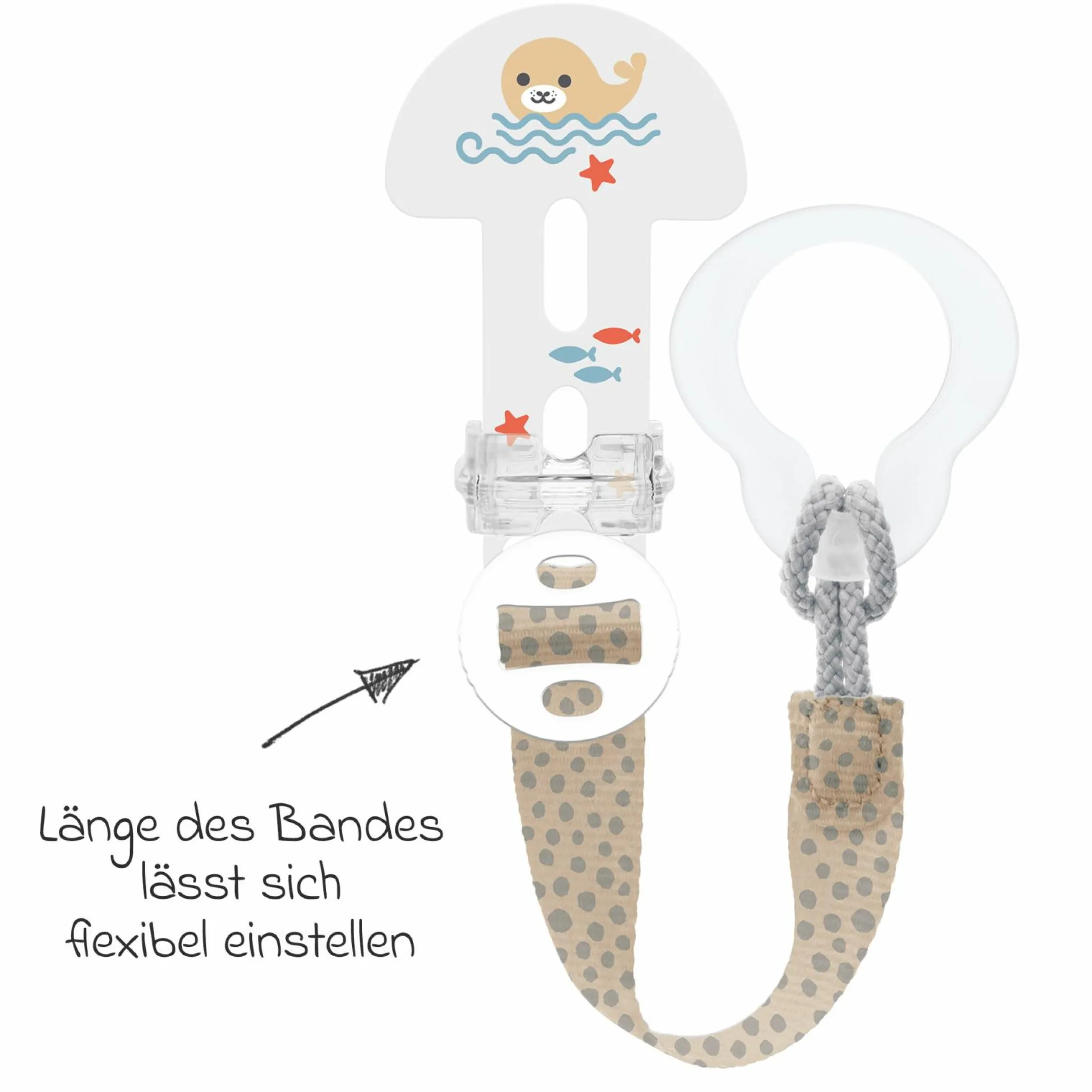 Schnullerband Clip it! - Robbe
