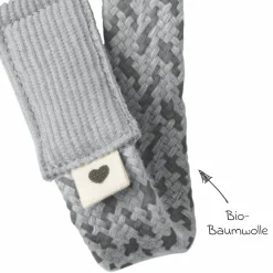 Schnullerband Pacifier Braid - Cloud / Iron