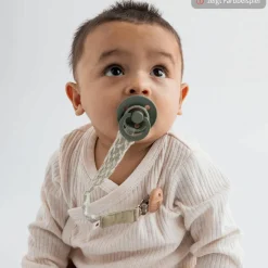Schnullerband Pacifier Braid - Petrol / Baby Blue