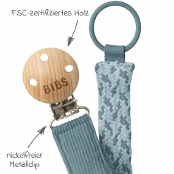 Schnullerband Pacifier Braid - Petrol / Baby Blue