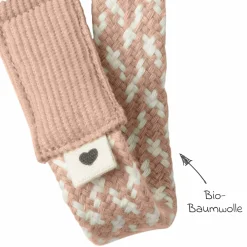 Schnullerband Pacifier Braid - Blush / Ivory
