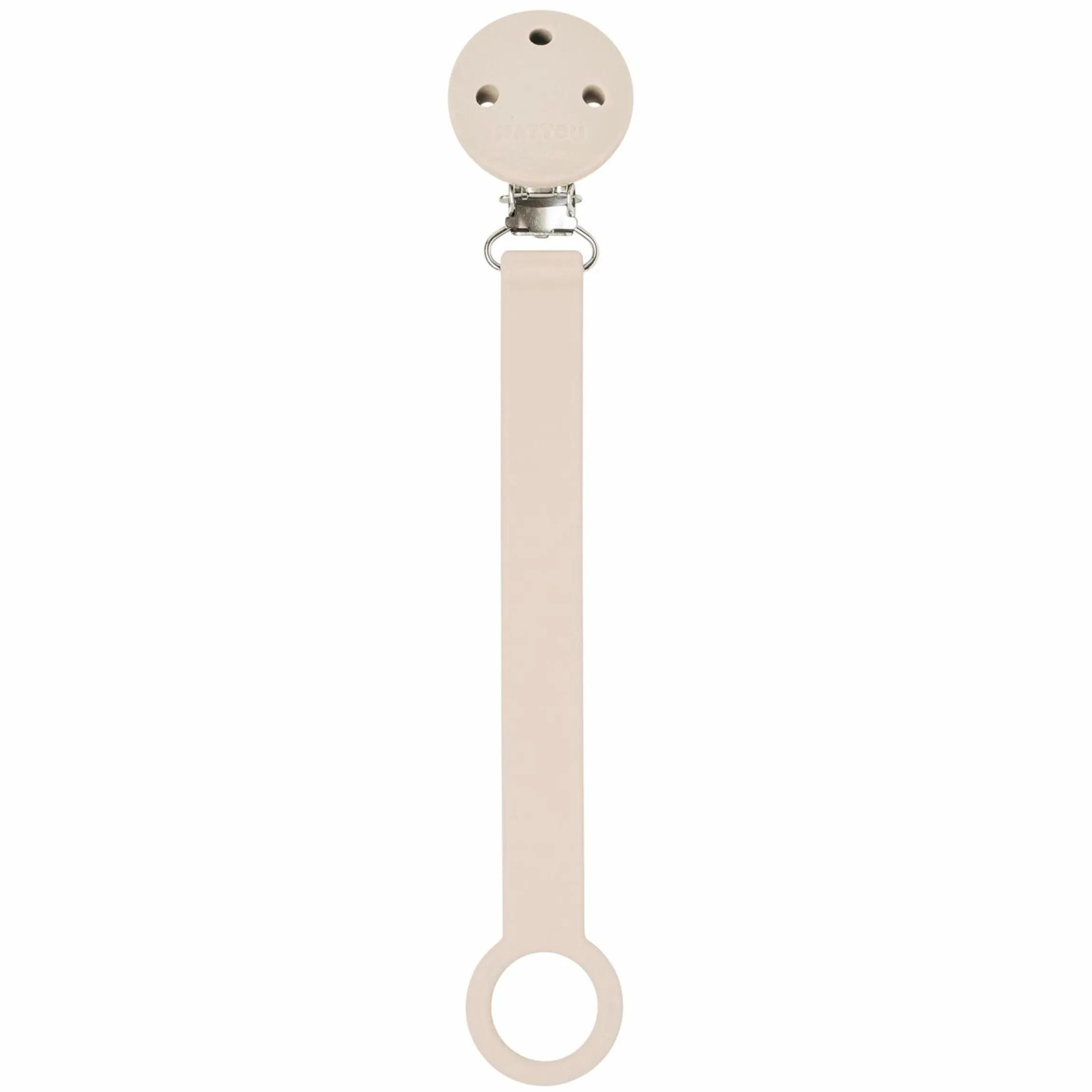Schnullerband Silikon - Beige