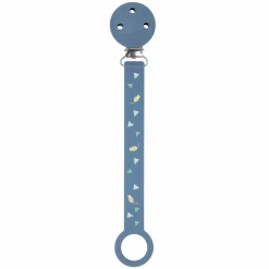 Schnullerband Silikon - Fisch - Dark Blue