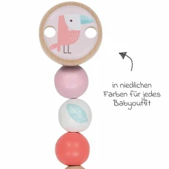 Schnullerkette - Papageientaucher - Rosa