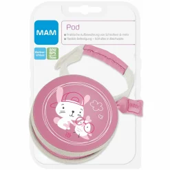 Schnullertasche - Hase - Rosa