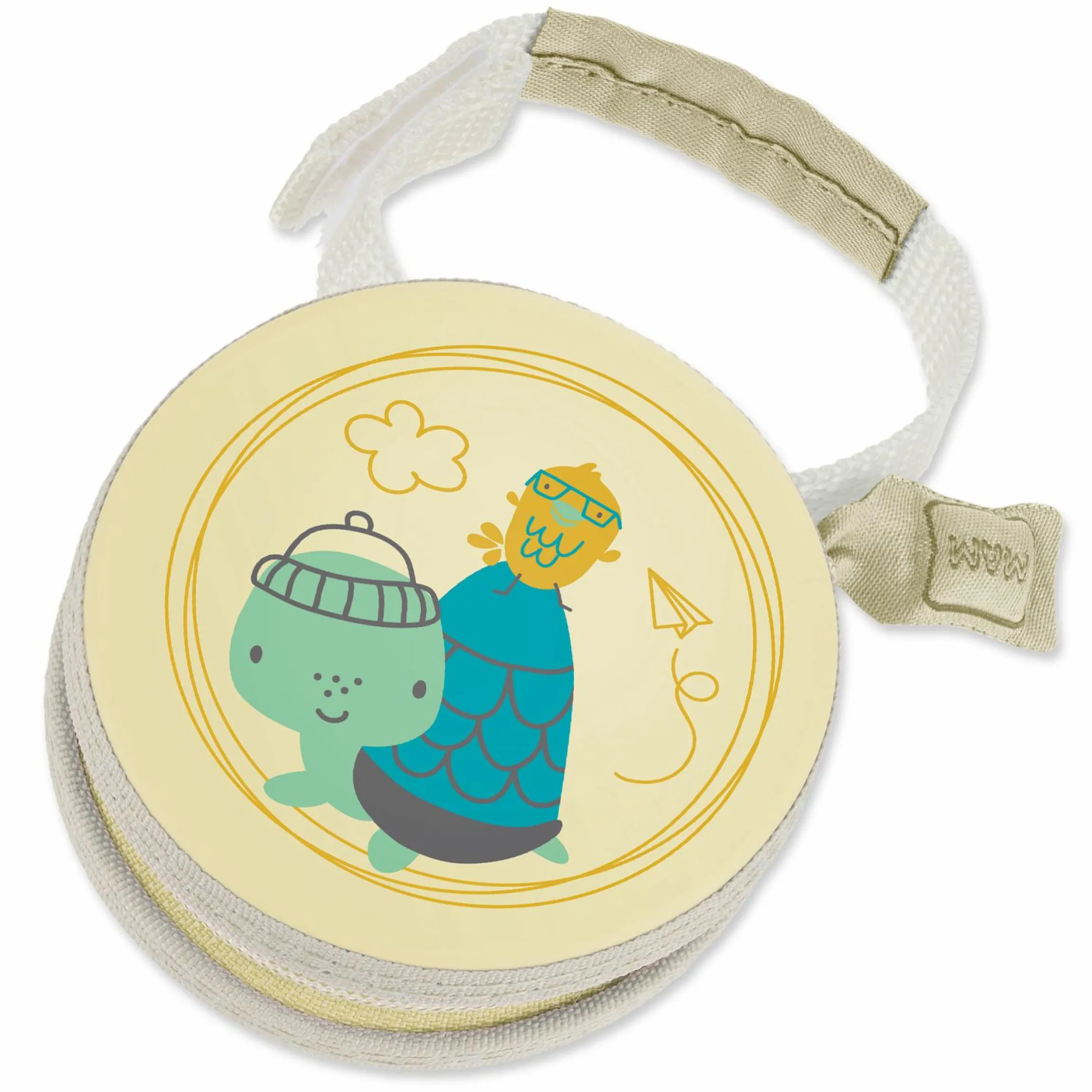 Schnullertasche - Schildkröte - Gelb