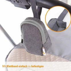 Schnullertasche Deluxe - Grau