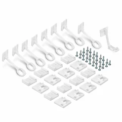 Schubladen- & Schranksicherung 8er Pack mit Montagehilfe - Weiß