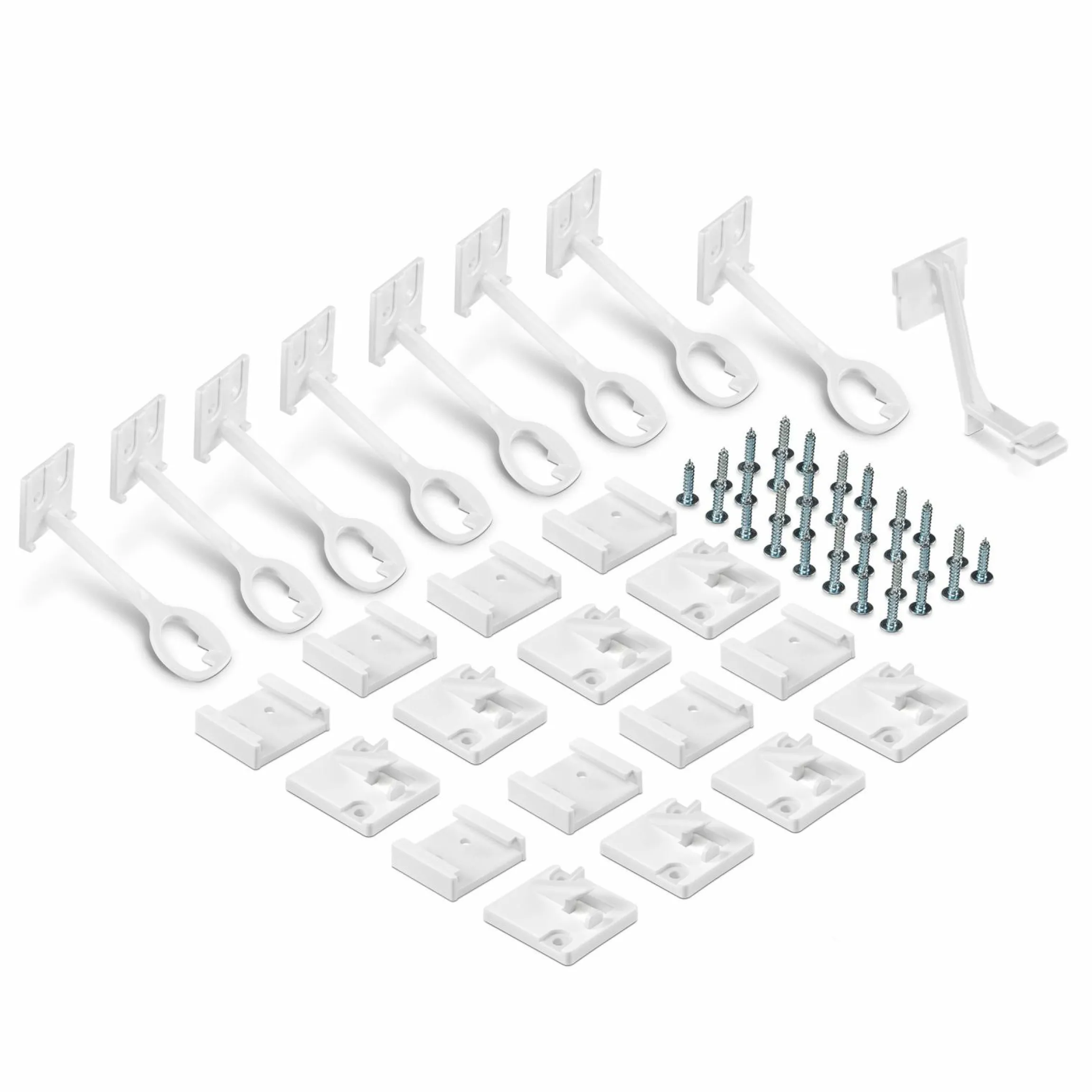 Schubladen- & Schranksicherung 8er Pack mit Montagehilfe - Weiß