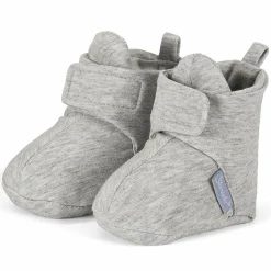 Schuhe Jersey mit Klettverschluss - Grau - Gr. 17/18