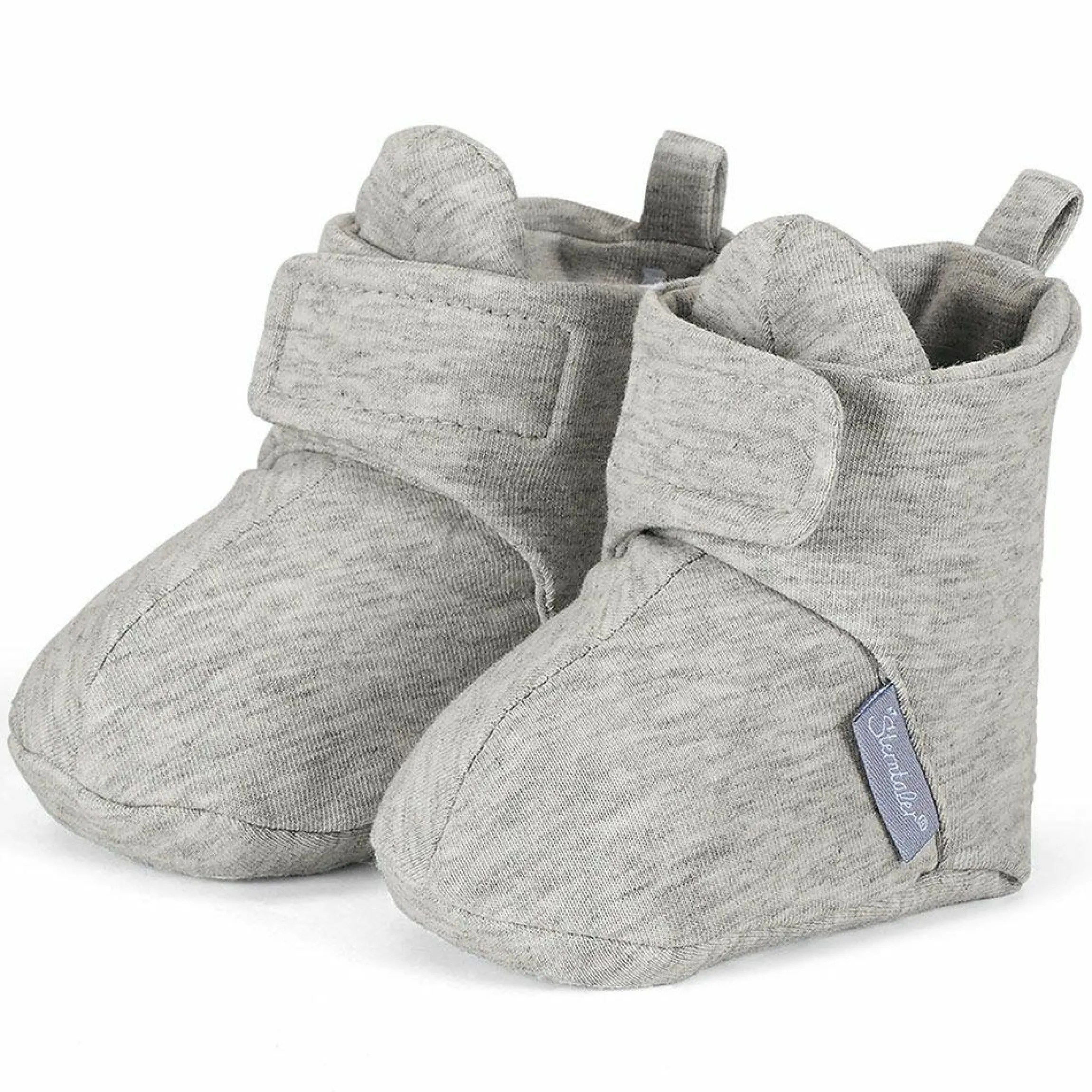 Schuhe Jersey mit Klettverschluss - Grau - Gr. 17/18