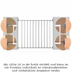 Schutzgitter zum Schrauben Basic Simple Lock 68 - 106 cm - Metall