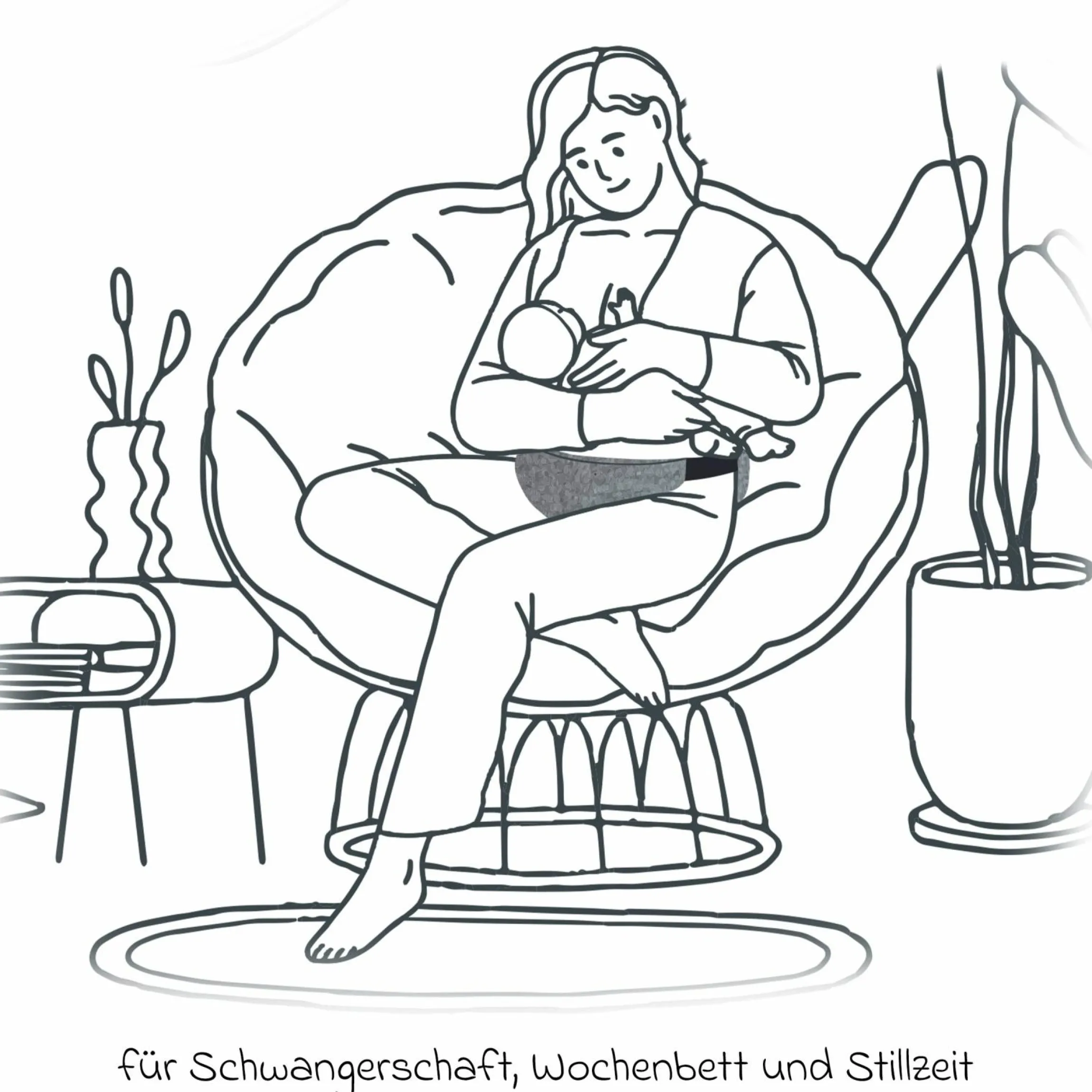 Schwangerschafts- & Kaiserschnittgürtel Belly Protect - Melange Mittegrau