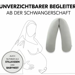 Schwangerschafts- und Stillkissen - Nurse N Care (190 cm Länge) - Anthracite
