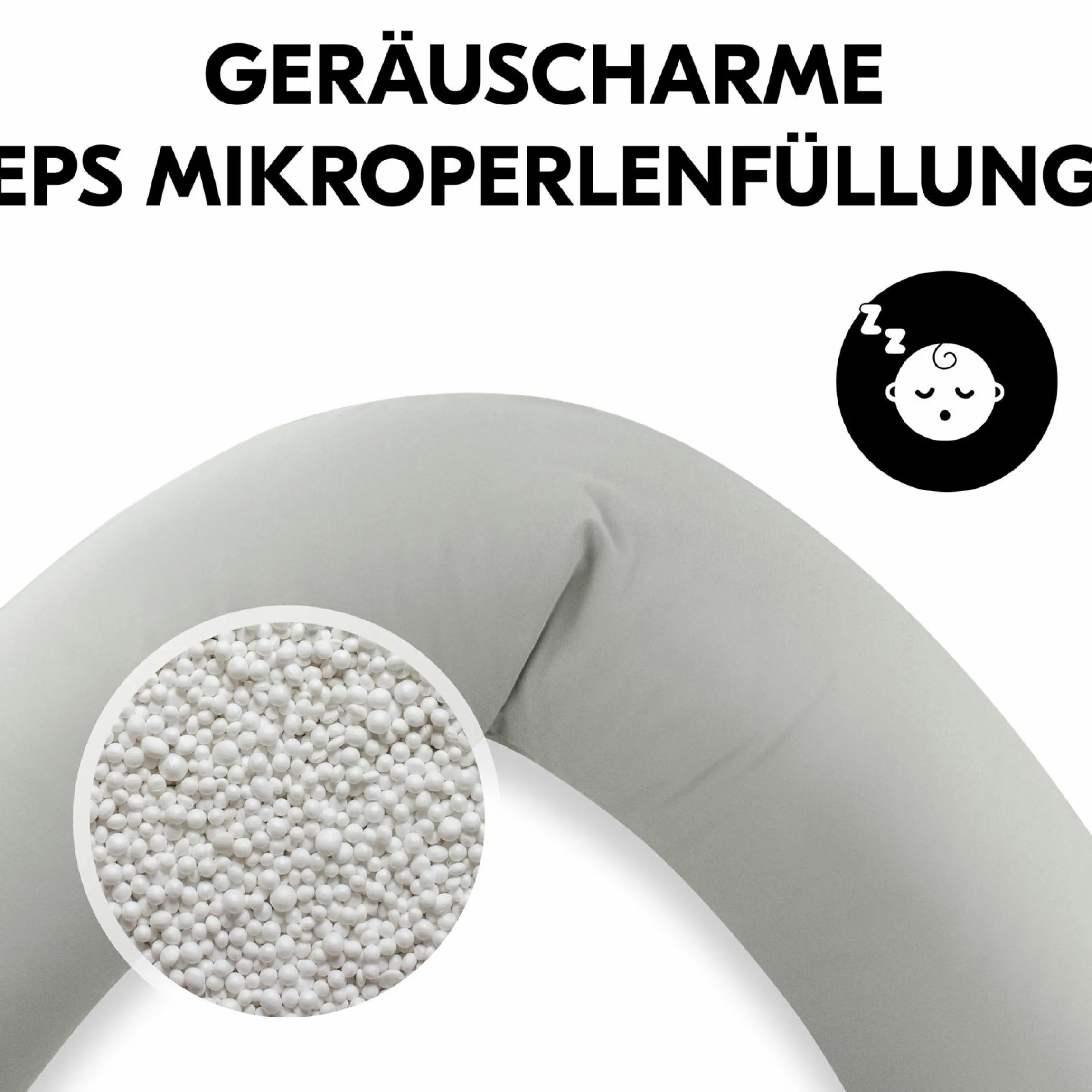 Schwangerschafts- und Stillkissen - Nurse N Care (190 cm Länge) - Anthracite
