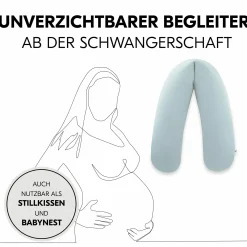 Schwangerschafts- und Stillkissen - Nurse N Care (190 cm Länge) - Eukalyptus