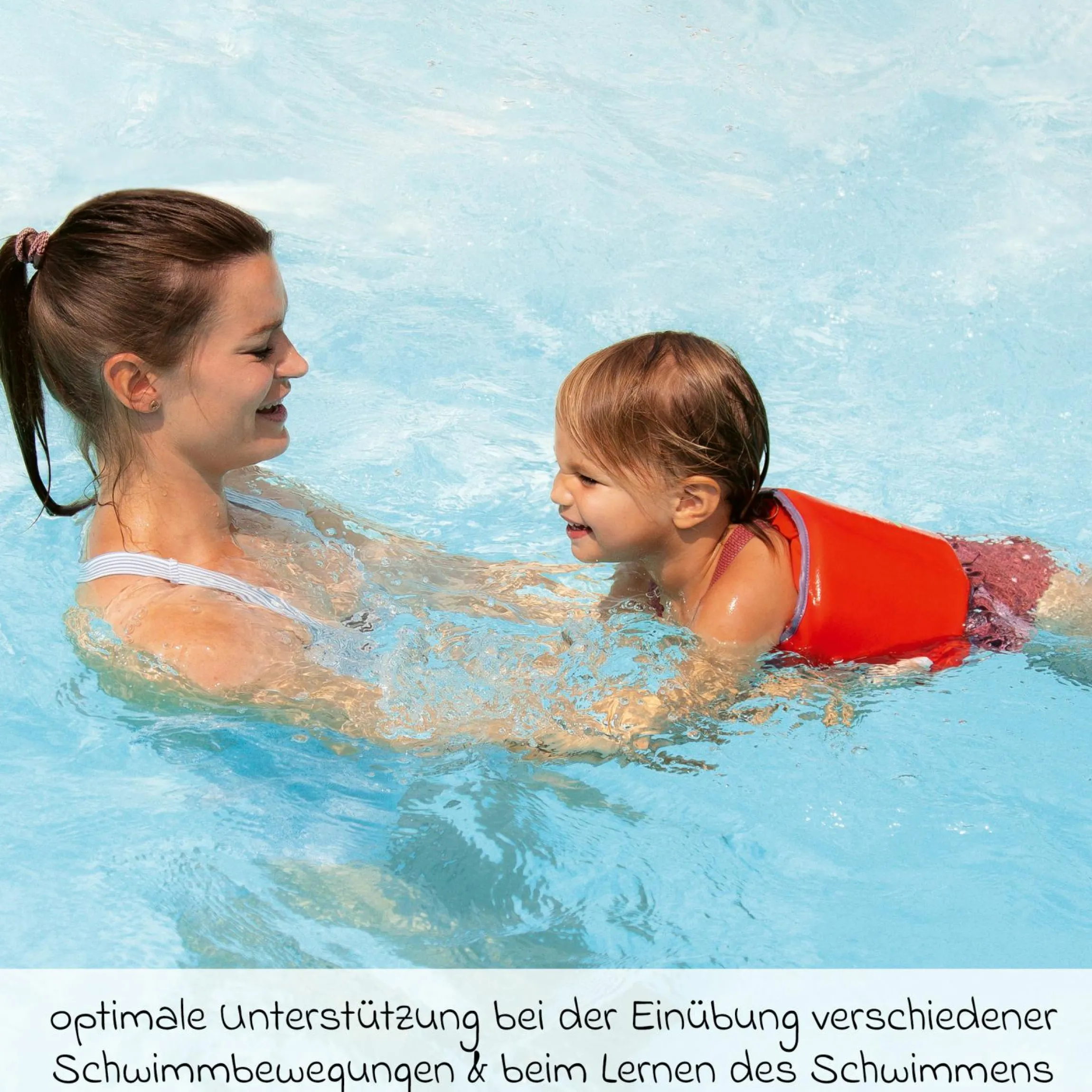Schwimmgürtel myswimbuddy von 2 Jahre - 6 Jahre (15 kg - 30 kg) - Rot - Kollektion 2024