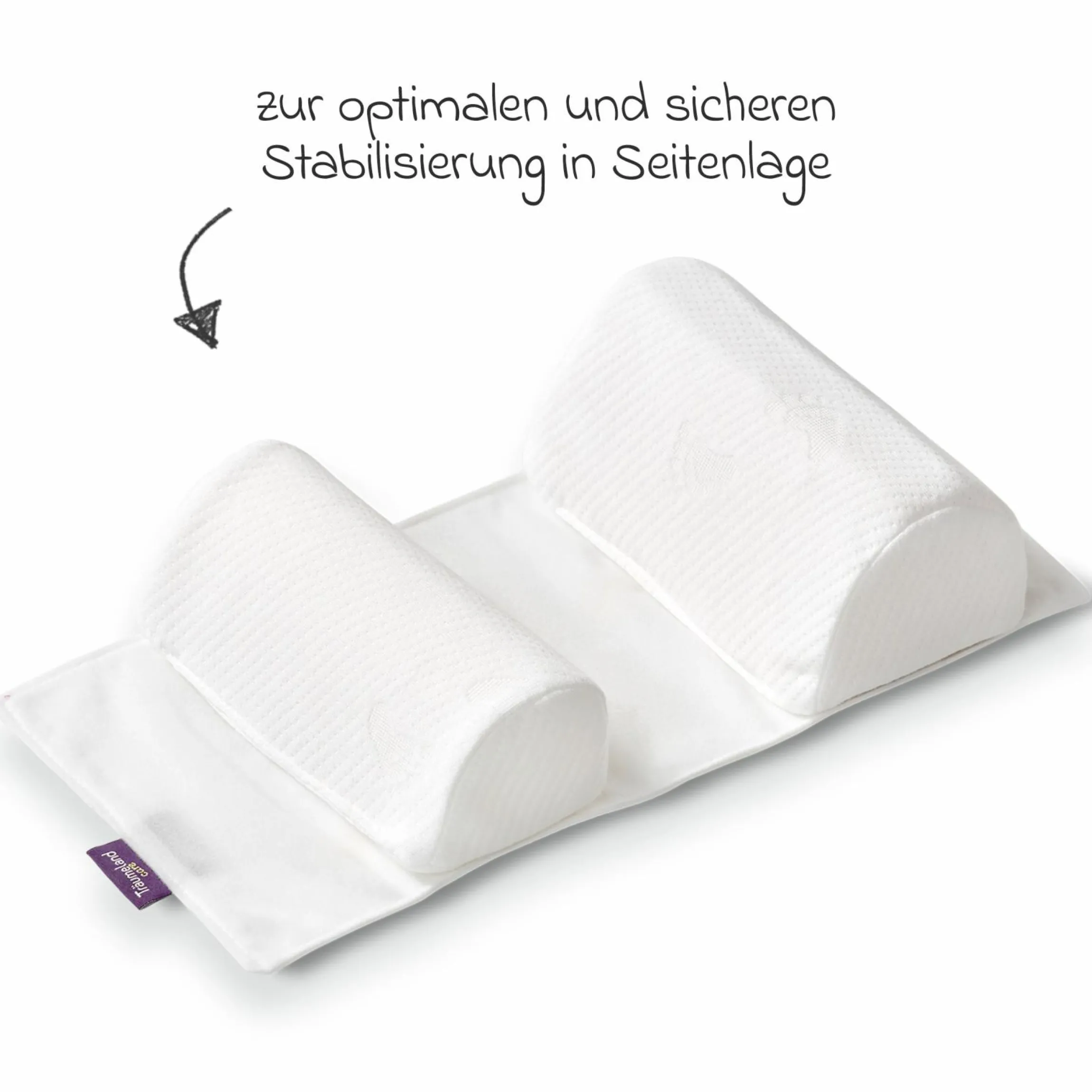 Seitenlagerungsset 3-teilig (Rollen + Unterlage) zur Stabilisierung in Seitenlage
