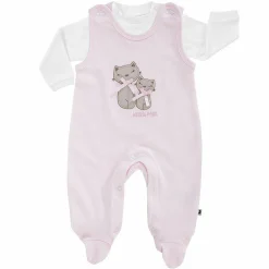 Set Interlock-Strampler mit Applikation & Shirt Basic Line - Rosa - Gr. 62