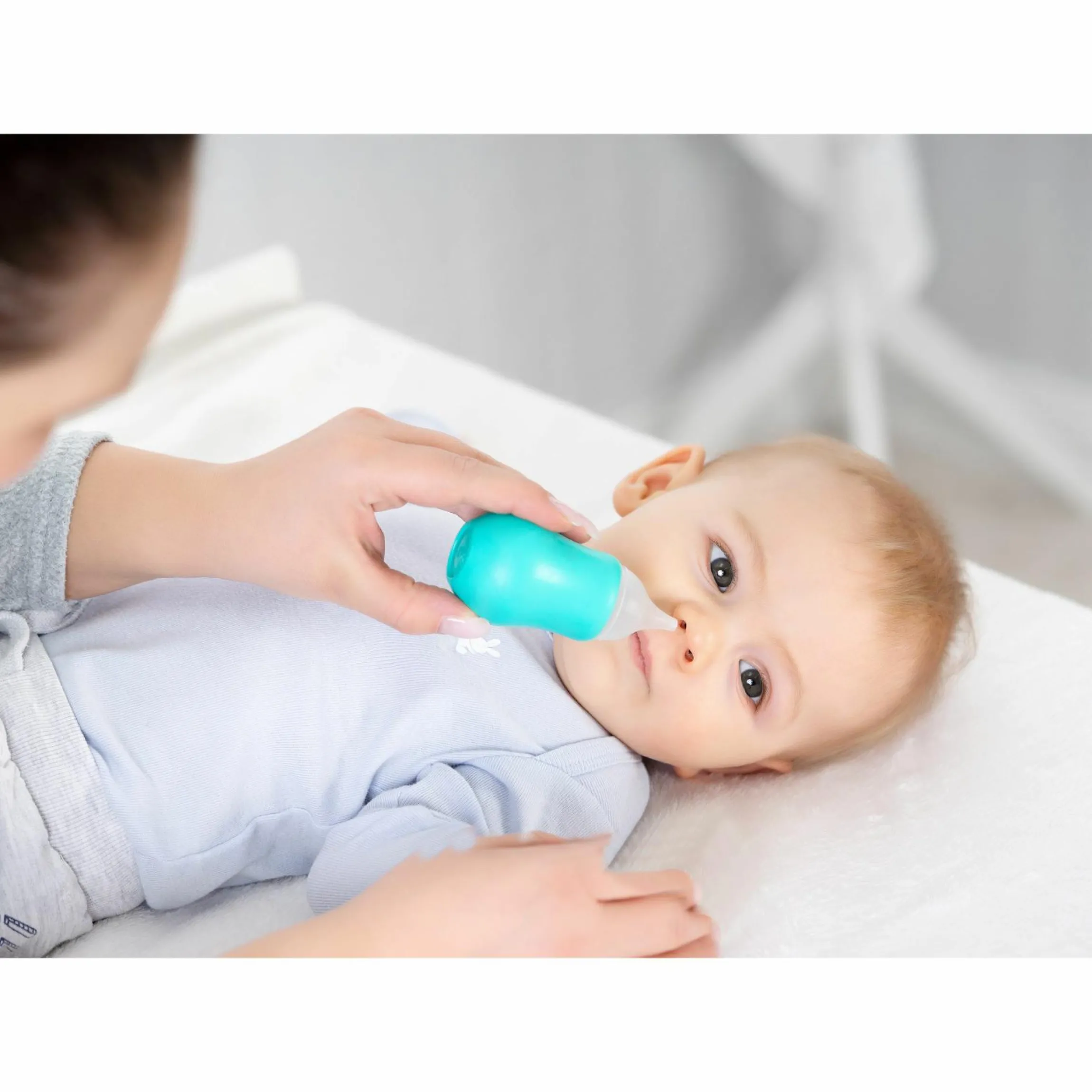 Sicherheits-Nasensauger Soft&Clean - Mintgrün