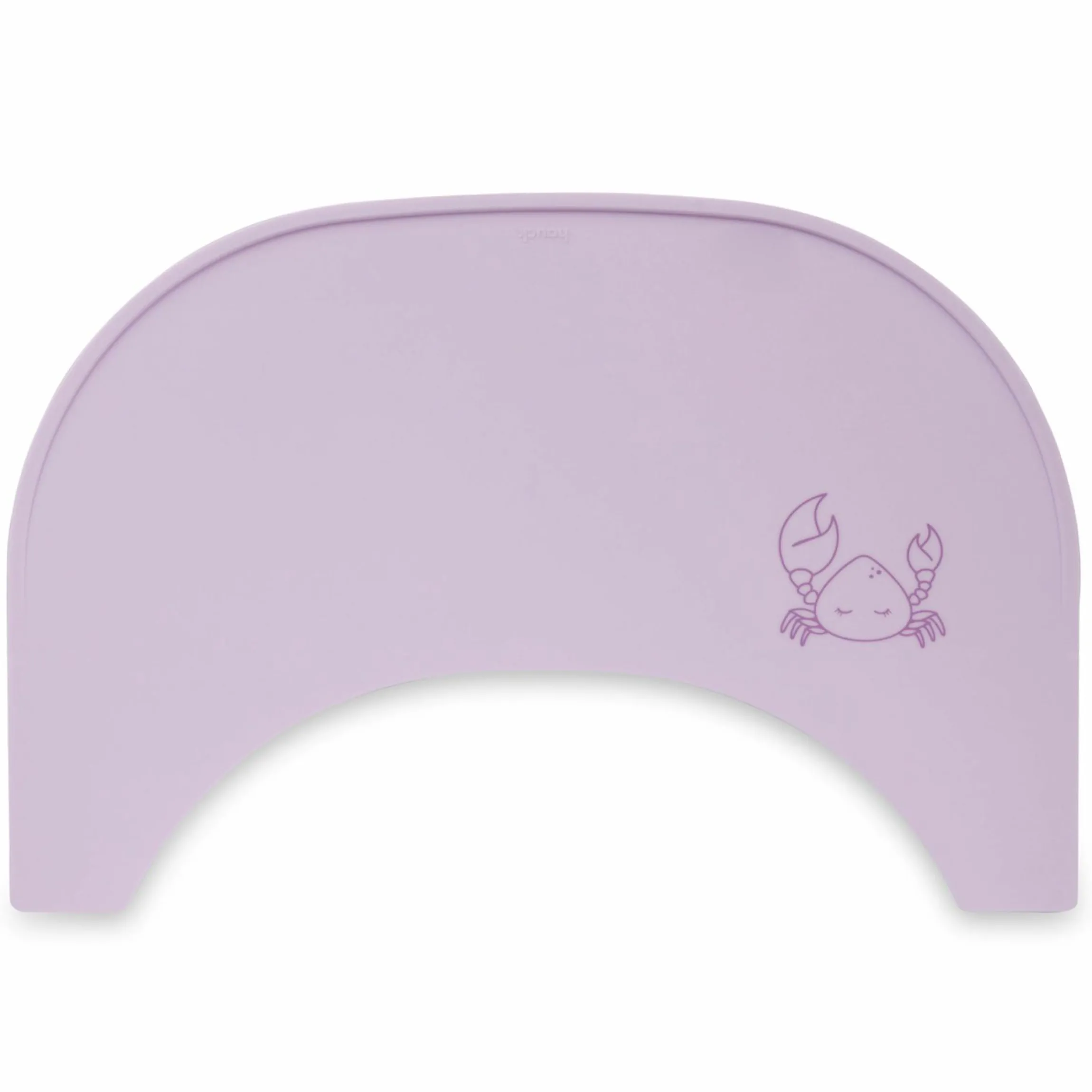 Silikon Auflage für Alpha Essbrett (rutschhemmend und abwischbar) - Highchair Tray Mat - Crab Lavender