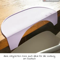 Silikon Auflage für Alpha Essbrett (rutschhemmend und abwischbar) - Highchair Tray Mat - Crab Lavender