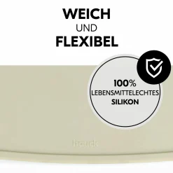 Silikon Auflage für Alpha Essbrett (rutschhemmend und abwischbar) - Highchair Tray Mat - Pooh - Dusty Beige