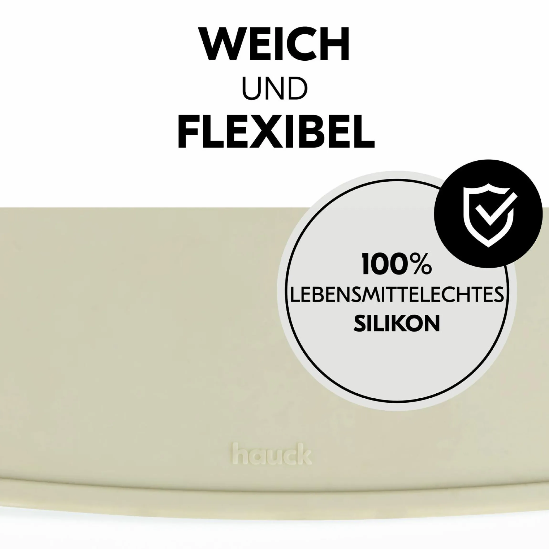 Silikon Auflage für Alpha Essbrett (rutschhemmend und abwischbar) - Highchair Tray Mat - Pooh - Dusty Beige