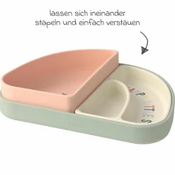 Silikon Trennschalen Set Section Dish Set - Happy Fruits - Cherry