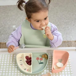 Silikon Trennschalen Set Section Dish Set - Happy Fruits - Cherry