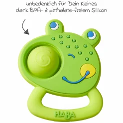 Silikon-Beißring / Greifling Plopp-Frosch