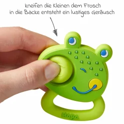 Silikon-Beißring / Greifling Plopp-Frosch