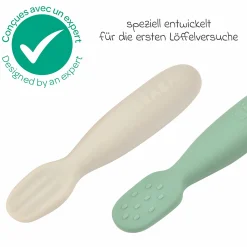 Silikon-Esslernlöffel 2er Pack - Salbeigrün