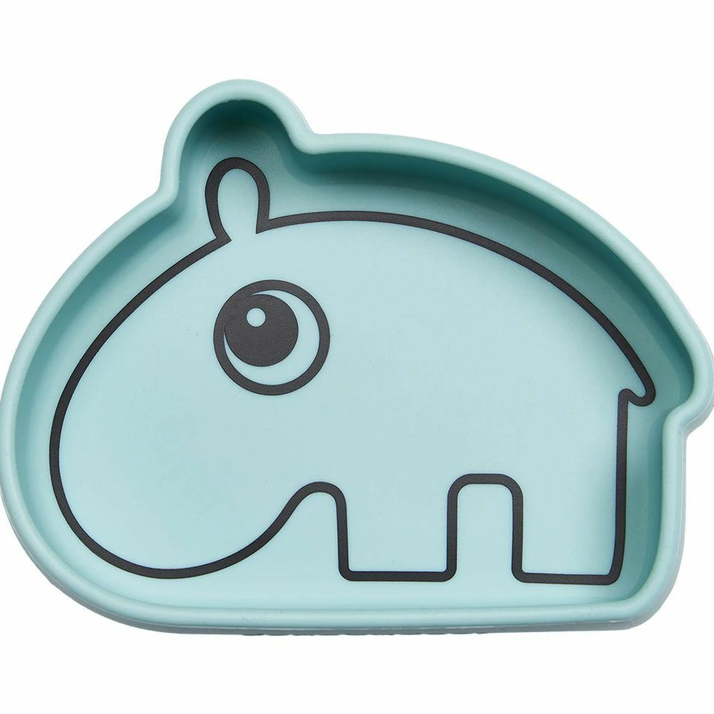 Silikon-Esslern-Schale mit Saugfuß - Stick & Stay - Ozzo - Blau