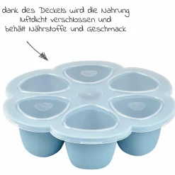 Silikon-Gefrierform Multiportions Blume 6 x 90 ml - Windy Blue