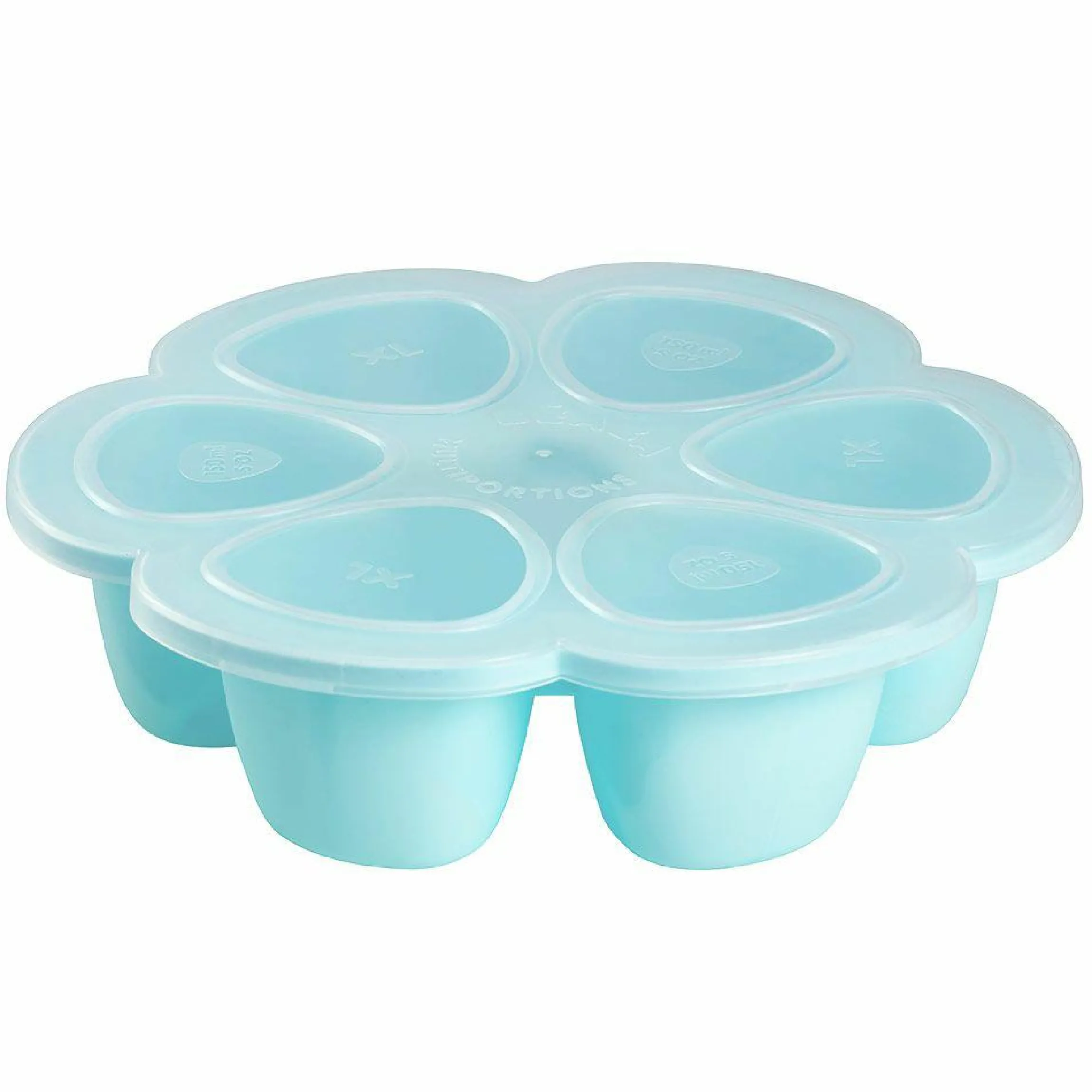 Silikon-Gefrierform Multiportions Blume 6 x 150 ml - Windy Blue