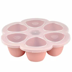 Silikon-Gefrierform Multiportions Blume 6 x 90 ml - Old Pink