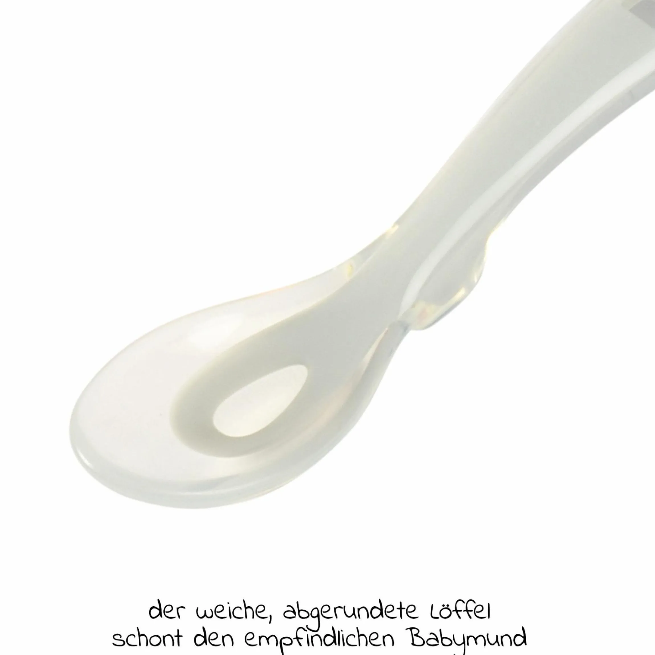Silikon-Löffel 4er Pack Erste Mahlzeit - Eukalyptus