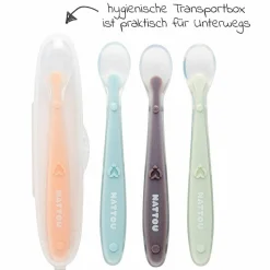 Silikon-Löffel 4er Pack mit Aufbewahrungsbox