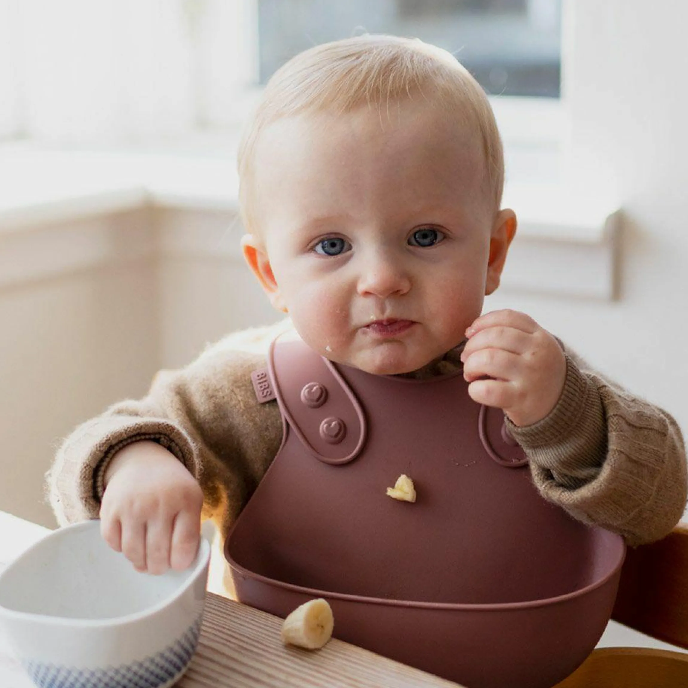Silikon-Lätzchen Dinner Bib - Woodchuck
