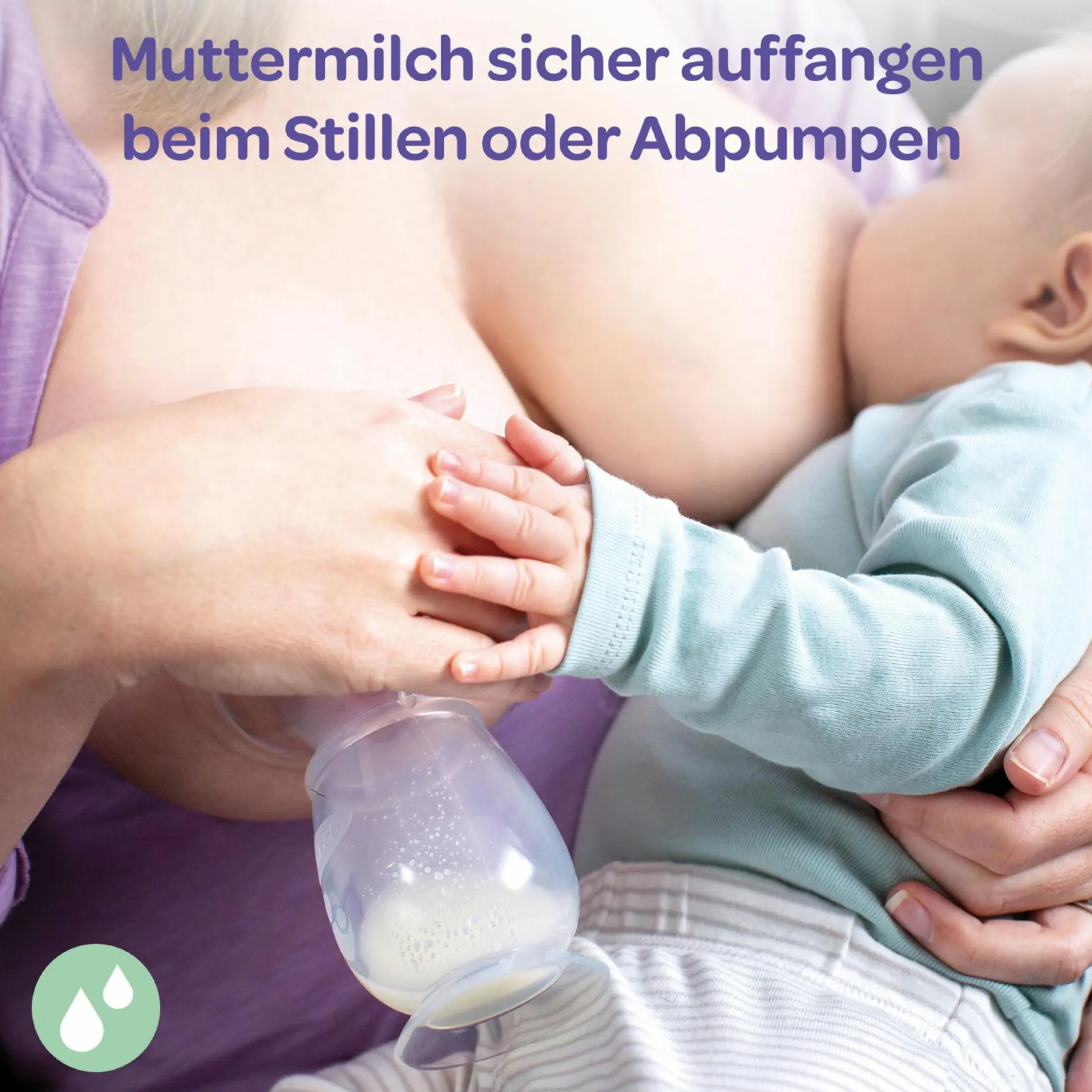 Silikon-Milchpumpe & Muttermilchauffänger