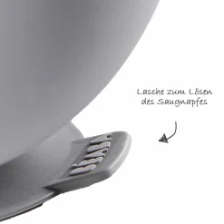 Silikon-Schale mit Saugfuß - Grau
