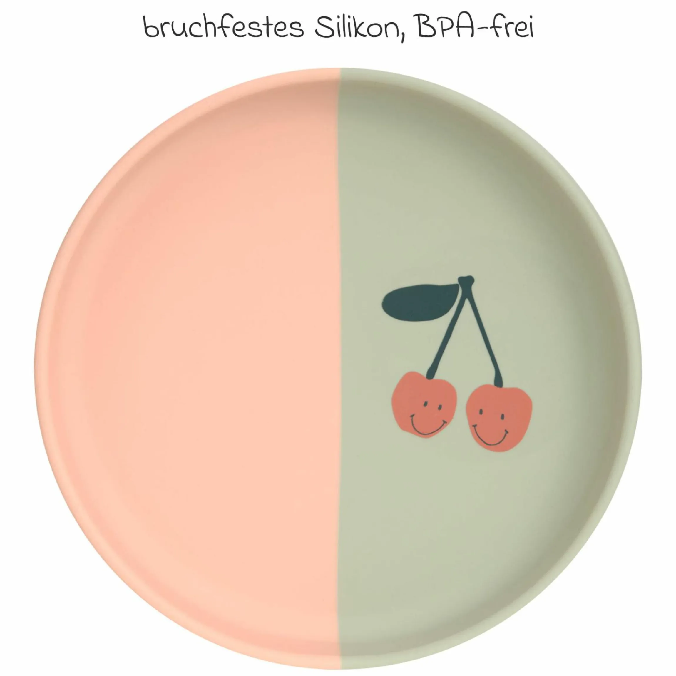 Silikon-Teller - Happy Fruits - Cherry