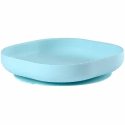 Silikon-Teller mit Saugfuß - Blau