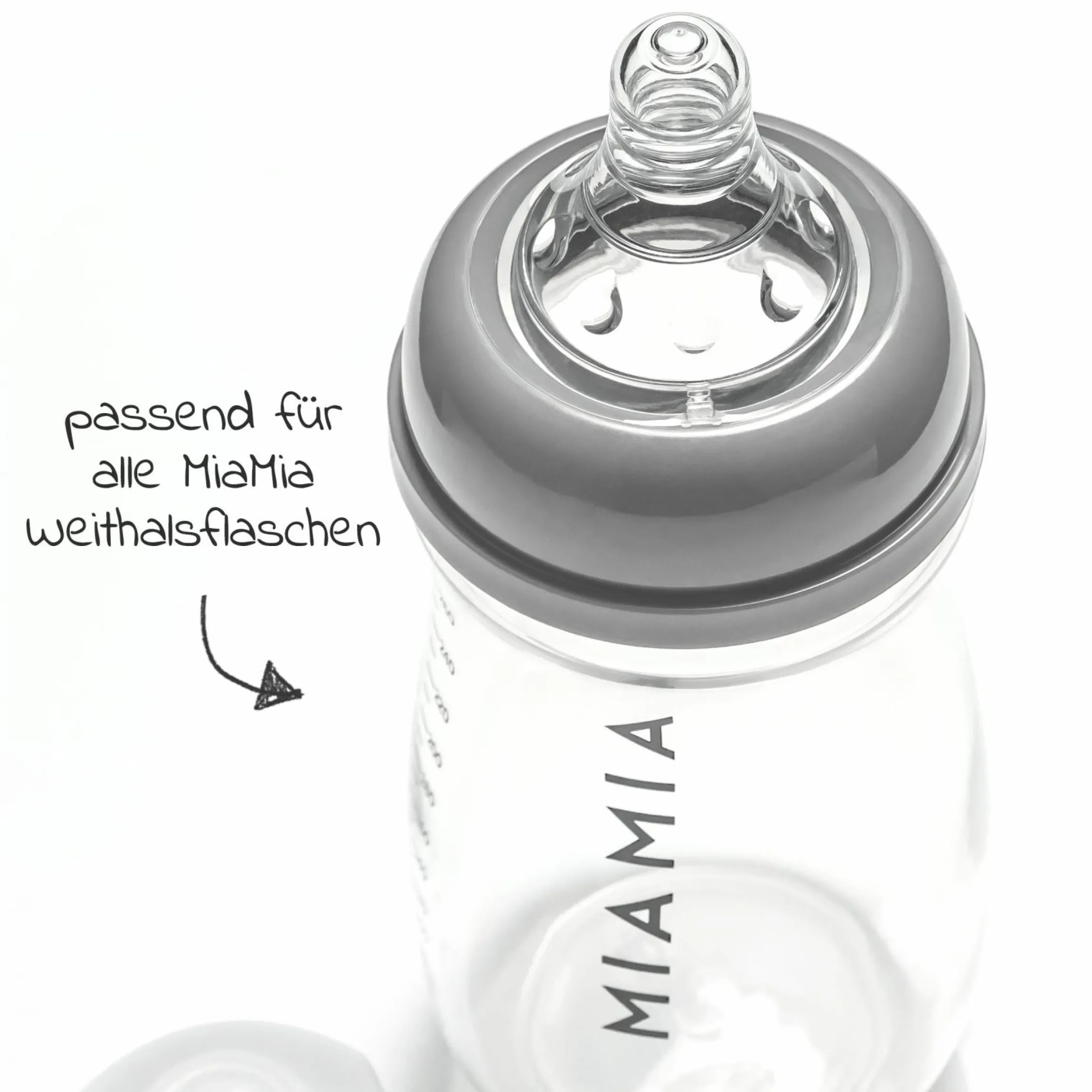 Silikon-Trinksauger 2er Pack Gr. S (für Muttermilch, Pre-Milchnahrung und Folgemilch 1, Tee und Wasser)
