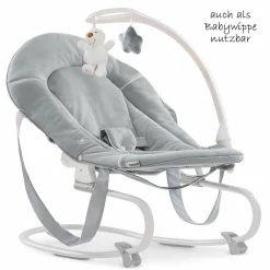 Sitn Relax 3in1 - Hochstuhl ab der Geburt, Babyliege und Wippe - Stretch Grey
